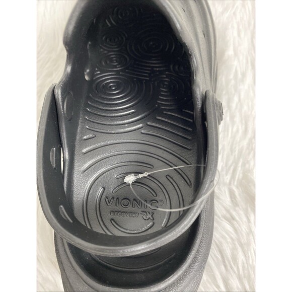 Vionic Mules Wave Recovery Rx Clogs Unisex  Black Women Size 5 Men 3 Slingback main image 5